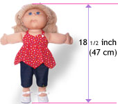 18.5 Inch Cabbage Patch Kids Doll Clothes Patterns Size